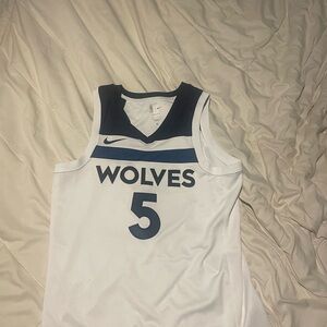 Nike White and Navy Wolves Jersey